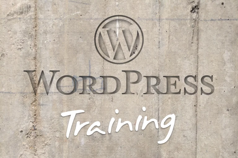 WordPress Training in Sheffield (graphical text)