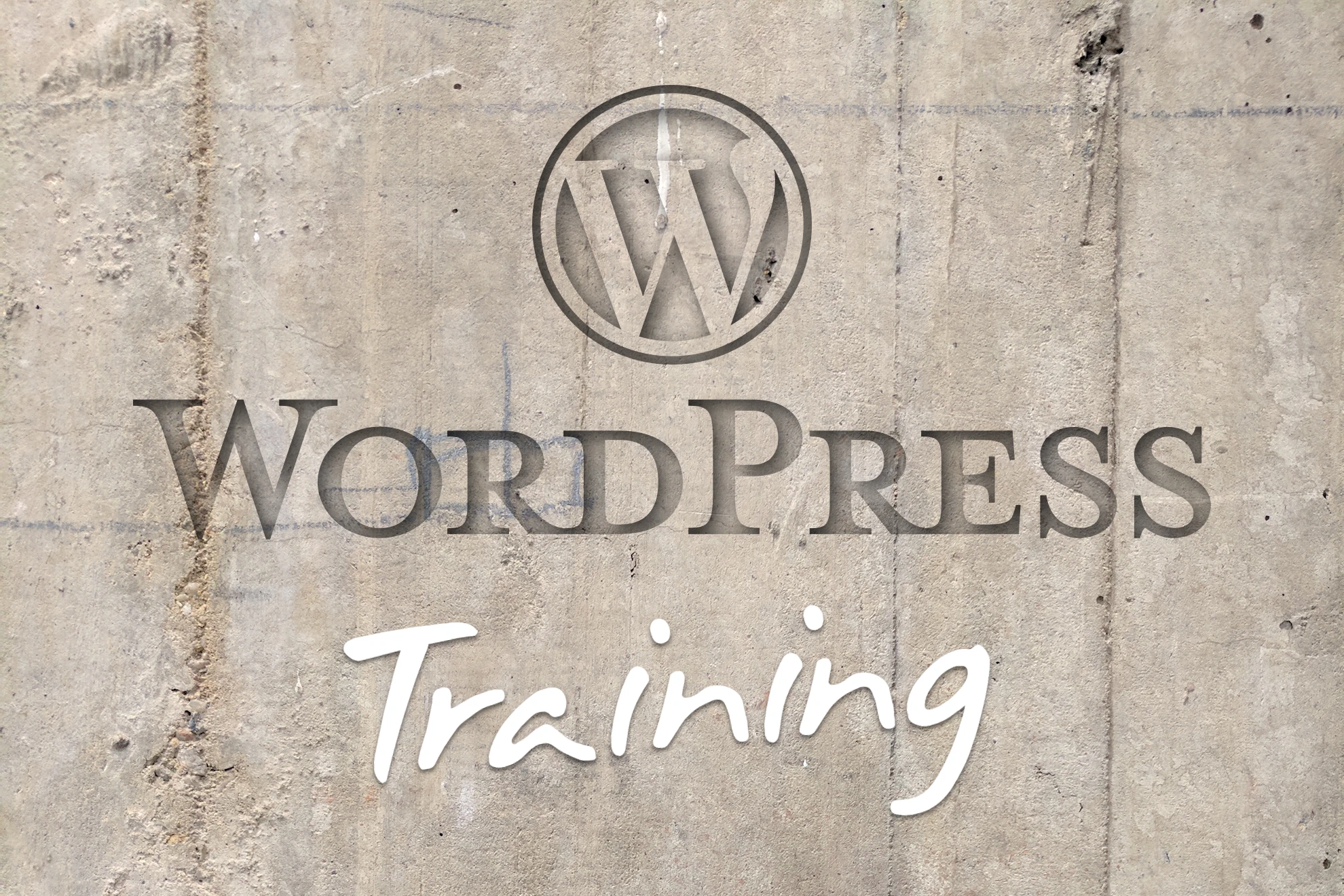 WordPress Training in Sheffield (graphical text)